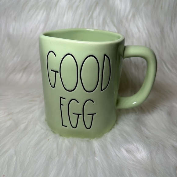 Rae Dunn Other - Rae Dunn Green Good / Bad Egg Mug Double Sided